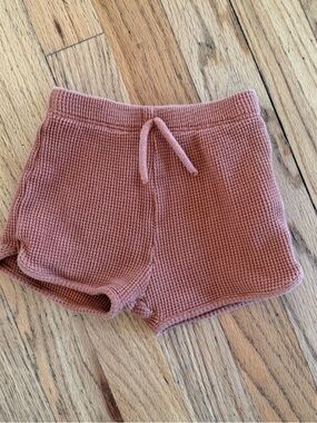 Zara Mauve Waffle Knit Kids Shorts